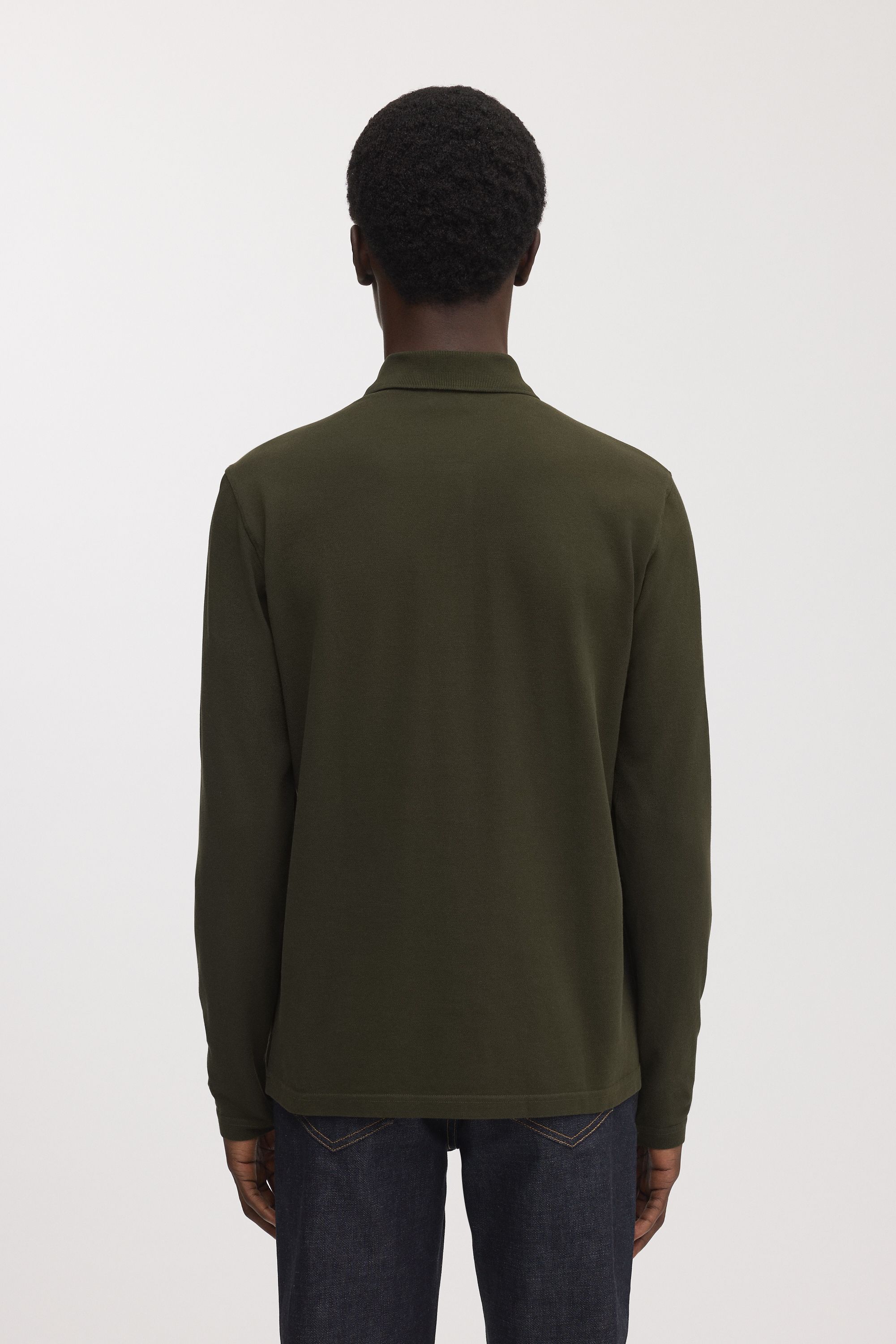 Image number 3 of The Long Sleeve Pique Polo