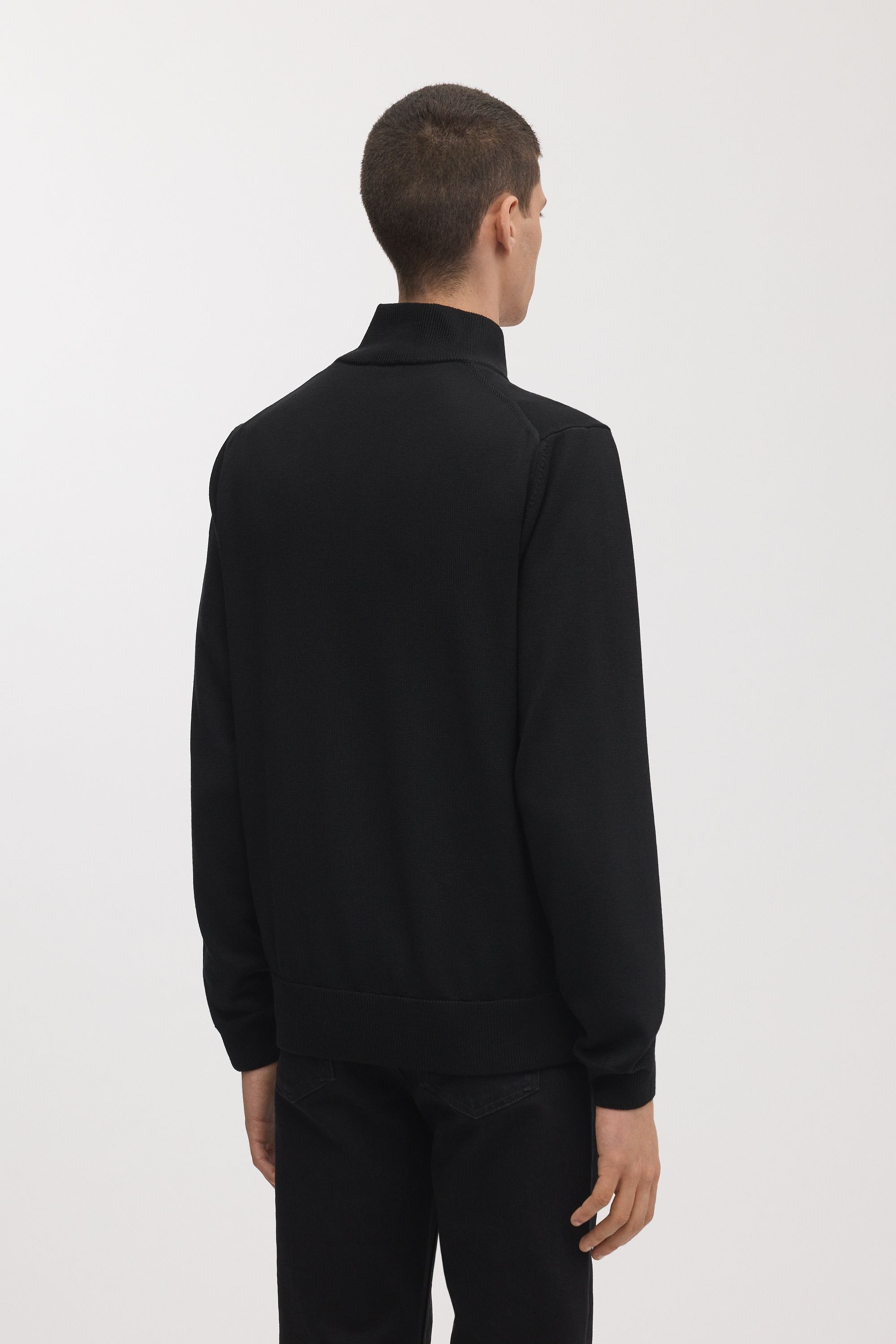 Image number 4 of The Merino Half Zip Sweater