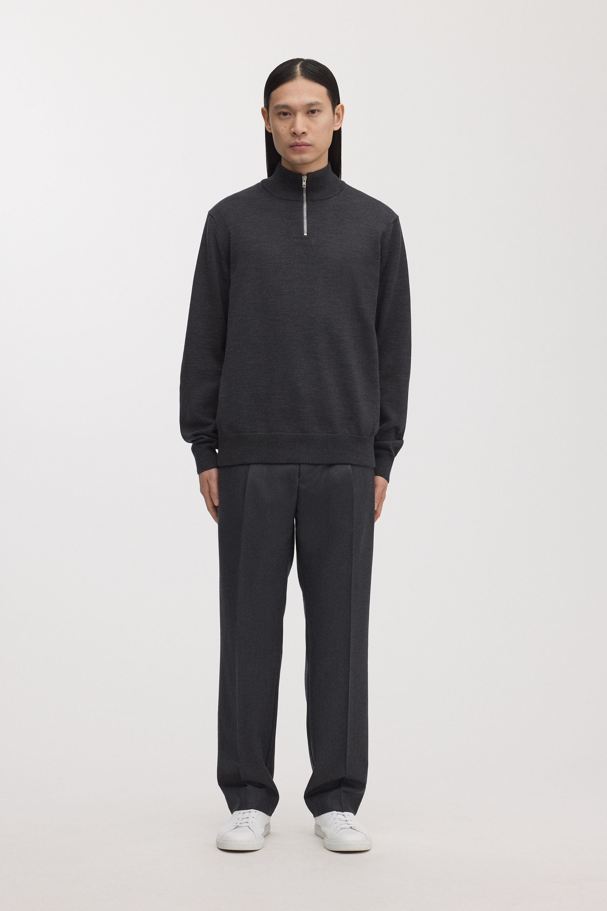 The Merino Half Zip Sweater