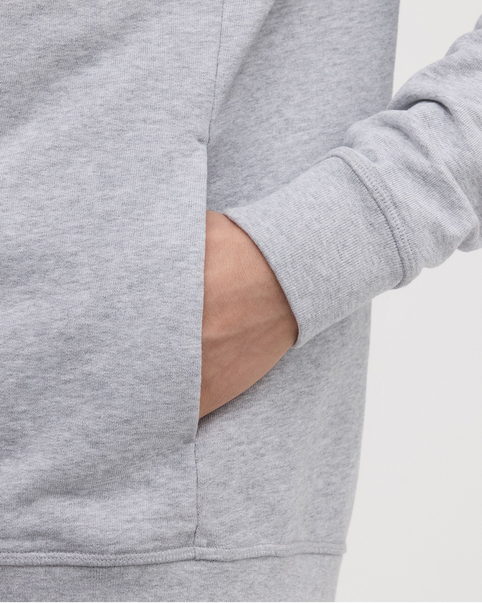 Hidden side pockets at side seams